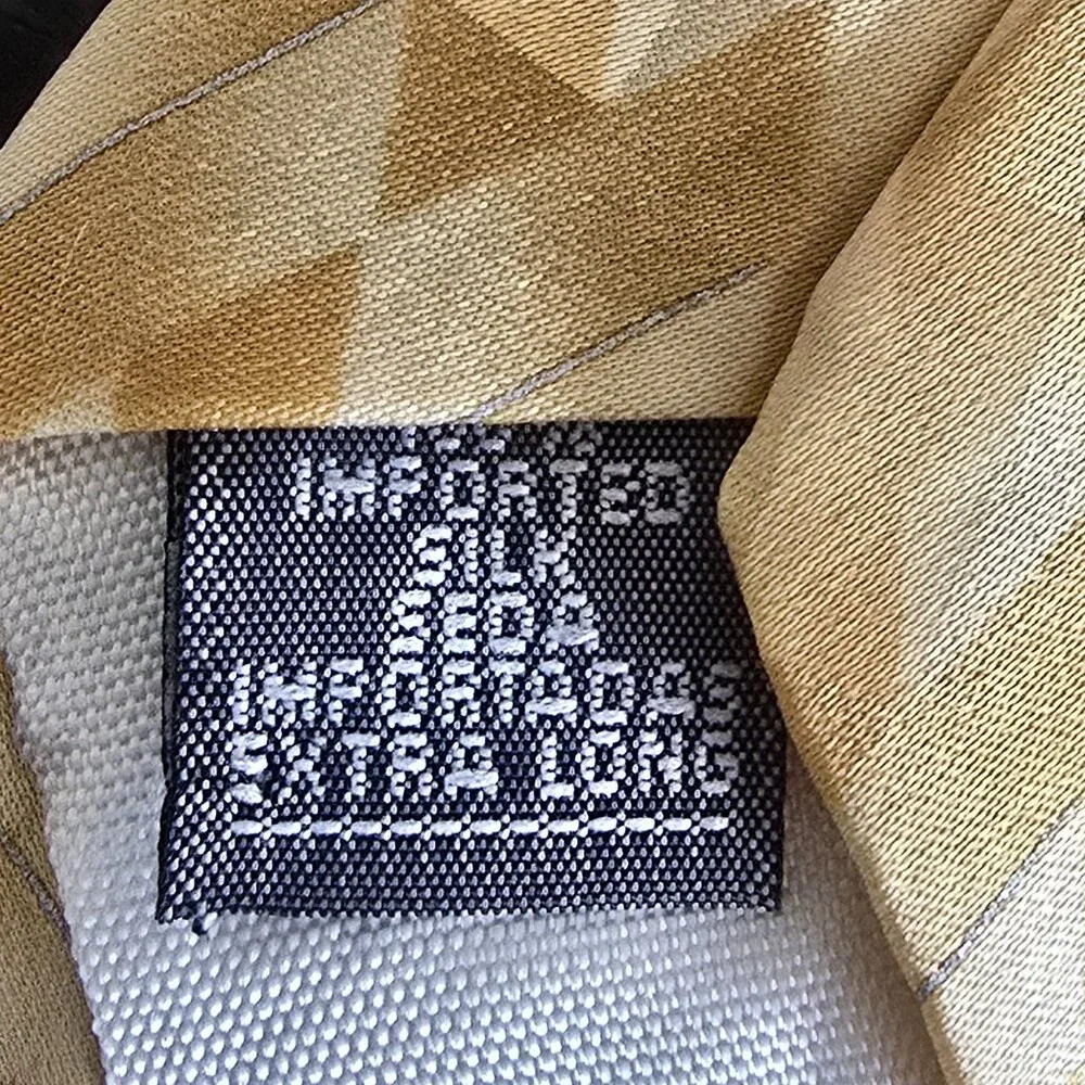 Stanfford Executive Men's Tie, 100% Silk: Extra Long